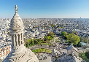 Montmartre Prints: View from Sacre Coeur, Montmartre, Paris, France