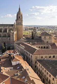 View of Salamanca old town from the Iglesia de la Clerecia, Salamanca, Castilla y Leon
