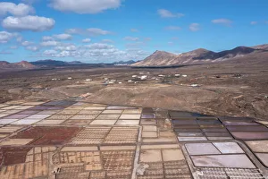Las Palmas Prints: The view of Saline de Janubio, Lanzarote, Canary Island, Spain
