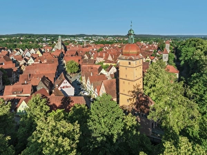 Franken Prints: View over Segringer Tor gate to Minster St