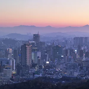 Images Dated 25th February 2020: View of Seoul at dawn, South Korea
