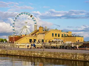 Big Wheel Prints: View over South Harbour towards Allas Sea Pool and Restaurand and SkyWheel Ferris Wheel