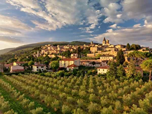 Cloudscape Prints: View Over Spello, Umbria, Italy