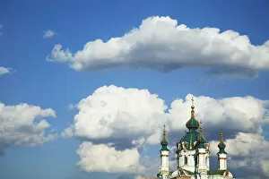 Images Dated 29th January 2010: View of St Andrews Church, Kiev, Ukraine