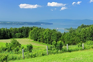 Lawrence River Prints: View of the St. Lawrence River from St-Joseph-de-la-Rive