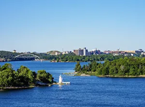 Baltic Prints: View towards the Stockholm Skyline, Stockholm County, Sweden
