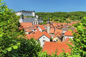 East Germany Prints: View over Stolberg with St.Martini church