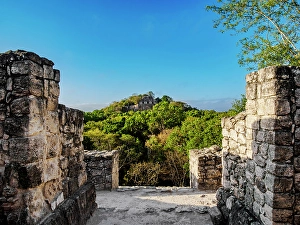 Kalakmul Prints: View from Structure VII towards Structure II