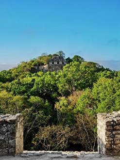 Kalakmul Prints: View from Structure VII towards Structure II