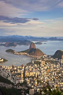 Images Dated 16th May 2012: View over Sugarloaf mountain and city centre, Rio de Janeiro, Brazil