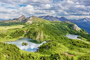 Range Prints: View from Sunshine Meadows with Mount Assiniboine, Banff National Park, Alberta, Canada