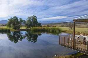 Boutique Hotel Prints: View of Swartberg Mountains from Surval Boutique Olive Estate, Oudtshoorn, Western Cape