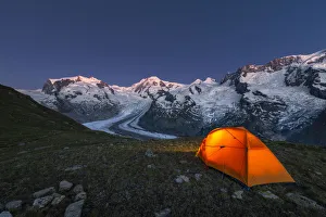 High Gallery: View of the Swiss side of Monte Rosa Massif close to Riffelsee Lake (Zermatt