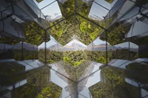 View though telescope by Olafur Eliasson at Centro de Arte Contemporanea Inhotim