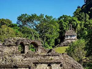 El Palacio Prints: View towards the Temple of the Cross