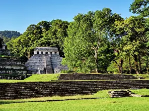 Palenque Prints: View towards the Temple of the Inscriptions