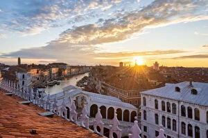 Roof Collection: The view of Venice and Canal Grande from panoramic terrace of Fondaco dei Tedeschi