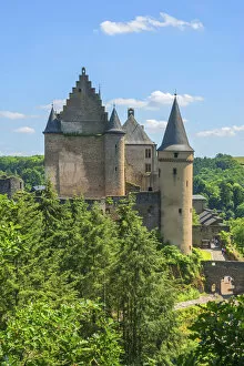 Images Dated 21st August 2018: View at Vianden Castle, Kanton Vianden, Luxembourg