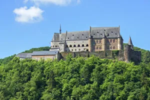 Images Dated 21st August 2018: View at Vianden Castle, Kanton Vianden, Luxembourg