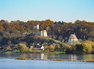 View over Vistula River towards Kazimierz Dolny, Lublin Voivodeship, Poland