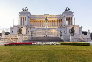 Staircase Prints: View of the Vittoriano monument, called also Altare della Patria in Venezia square