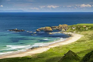 View over White Park Bay, Co. Antrim, Northern Ireland