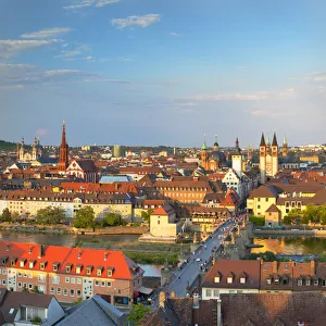 View over Wurzburg, Bavaria, Germany