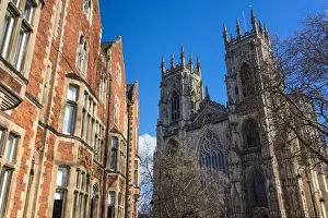 York Prints: A view towards York Minster, The Cathedral and Metropolitical Church of Saint Peter