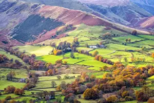 Fells Prints: Views of Newlands Valley and Derwent Fells from Catbells route, near Derwentwater