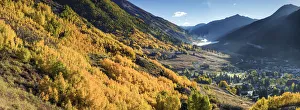 Aspens Prints: Vieww over Silverton in Autumn, Colorado, USA