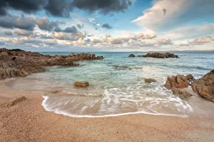Sassari Province Prints: Vignola mare at sunset, Sassari province, Sardinia, Italy, Europe