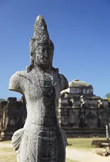 Polonnaruwa Prints: Vijayabahu statue, Quadrangle, Polonnaruwa (UNESCO World Heritage Site), North Central