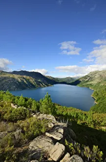 Images Dated 21st August 2017: Vilarinho das Furnas dam in the Peneda Geres National Park. Minho, Portugal