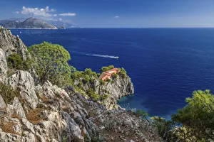 Villa Malaparte at Punta Masullo, Capri, Gulf of Naples, Campania, Italy
