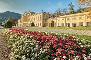 Neo Classical Prints: Villa Olmo, lake Como, Como city, Lombardy, Italy