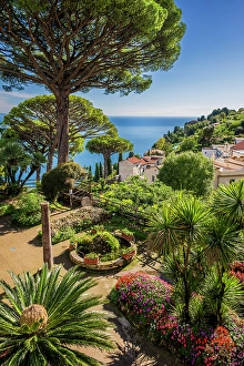 Campania Prints: Villa Rufolo, Ravello, Amalfi coast, Campania, Italy
