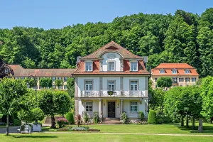 Lower Franconia Prints: Villa Schwan in the Bavarian State Spa Bad Bruckenau, Lower Franconia, Bavaria, Germany