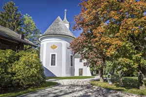 Salzburg State Prints: Village church in Prielau am Zeller See, Salzburger Land, Austria