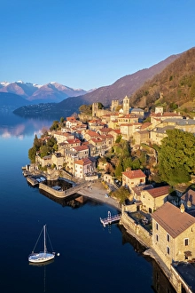 Hamlet Prints: Village of Corenno Plinio. Dervio, Lake Como, Lecco province, Lombardy, Italy