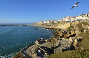 Images Dated 10th January 2018: The village of Ericeira overlooking the Atlantic Ocean. Portugal (MR)