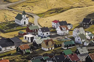 Eysturoy Prints: The village of Gjogv. Eysturoy, Faroe Islands