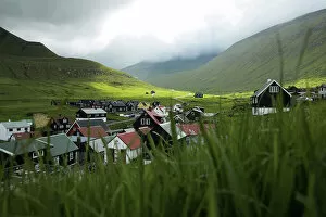 Images Dated 15th November 2022: Village of Gjogv. Islands of Eysturoy. Faroe Islands