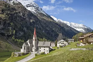 The village of Rein in Taufers, Reintal, South Tyrol, Italy