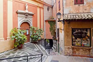 Village of Roquebrune Cap Martin, Cote d Azur, France
