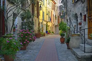 Cote Dazur Prints: Village of Roquebrune Cap Martin, Provence-Alpes-Cote d Azur, French Riviera, France