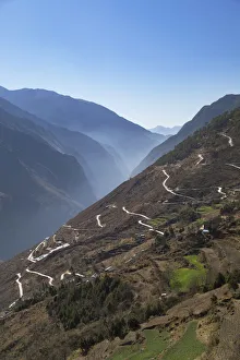 Village in Tiger Leaping Gorge, Yunnan, China