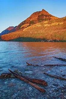 Sunrise Sunset Prints: Vimy Peak and Upper Waterton Lake at sunrise Waterton Lakes National Park, Alberta, Canada