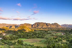 Images Dated 29th May 2020: Vinales Valley at sunrise, Pinar del Rio Province, Cuba
