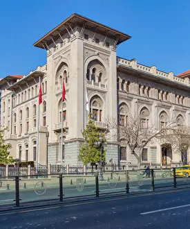 Anatolia Prints: Vintage building of Ziraat bank, 1929, Ankara, Turkey