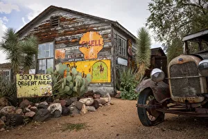 Vintage car abandoned at the Hackberry General Store. Route 66. Mohave, Arizona. USA Vintage car abandoned at the Hackberry General Store. Route 66. Mohave, Arizona. USA